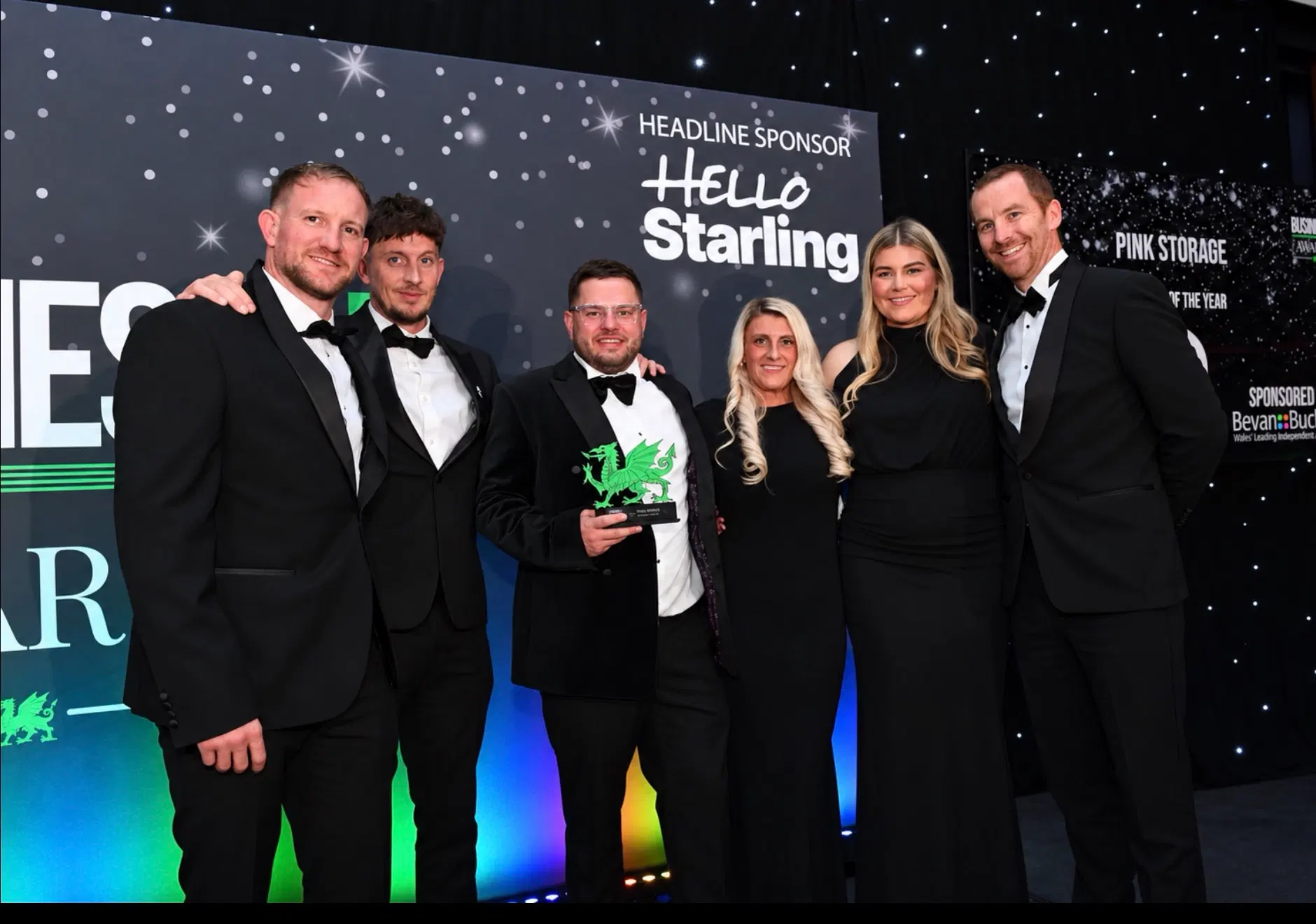 Pink Storage celebrates double win at BusinessIn Wales Awards 2026