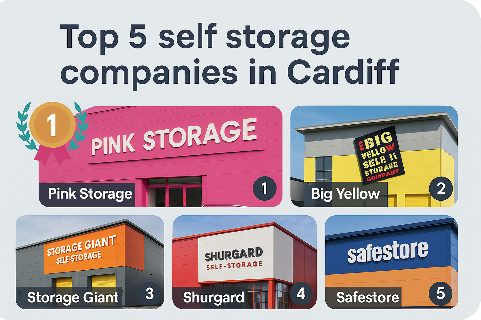 Top Five Secure Self Storage Facilities in Cardiff, 2025